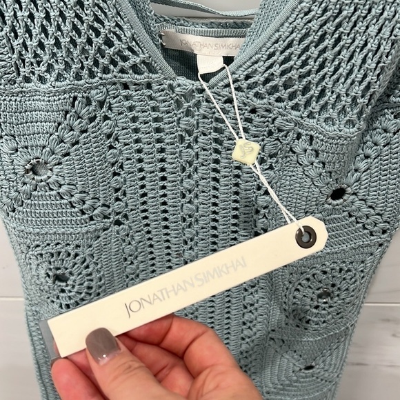 Jonathan Simkhai | NWT SS’20 Runway Remi Crochet-Knit Midi Dress - Size Medium - Picture 8 of 8